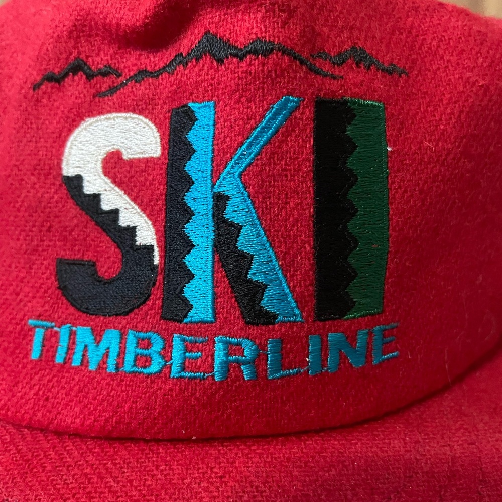 VTG Red Ski Timberline Cap OS - Picture 2 of 7